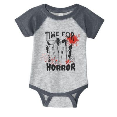 Time For Horror Scary Halloween Infant Baby Jersey Bodysuit
