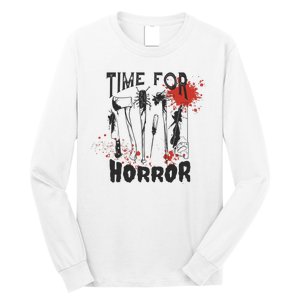 Time For Horror Scary Halloween Long Sleeve Shirt