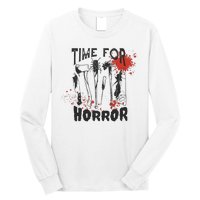 Time For Horror Scary Halloween Long Sleeve Shirt