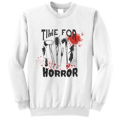 Time For Horror Scary Halloween Sweatshirt