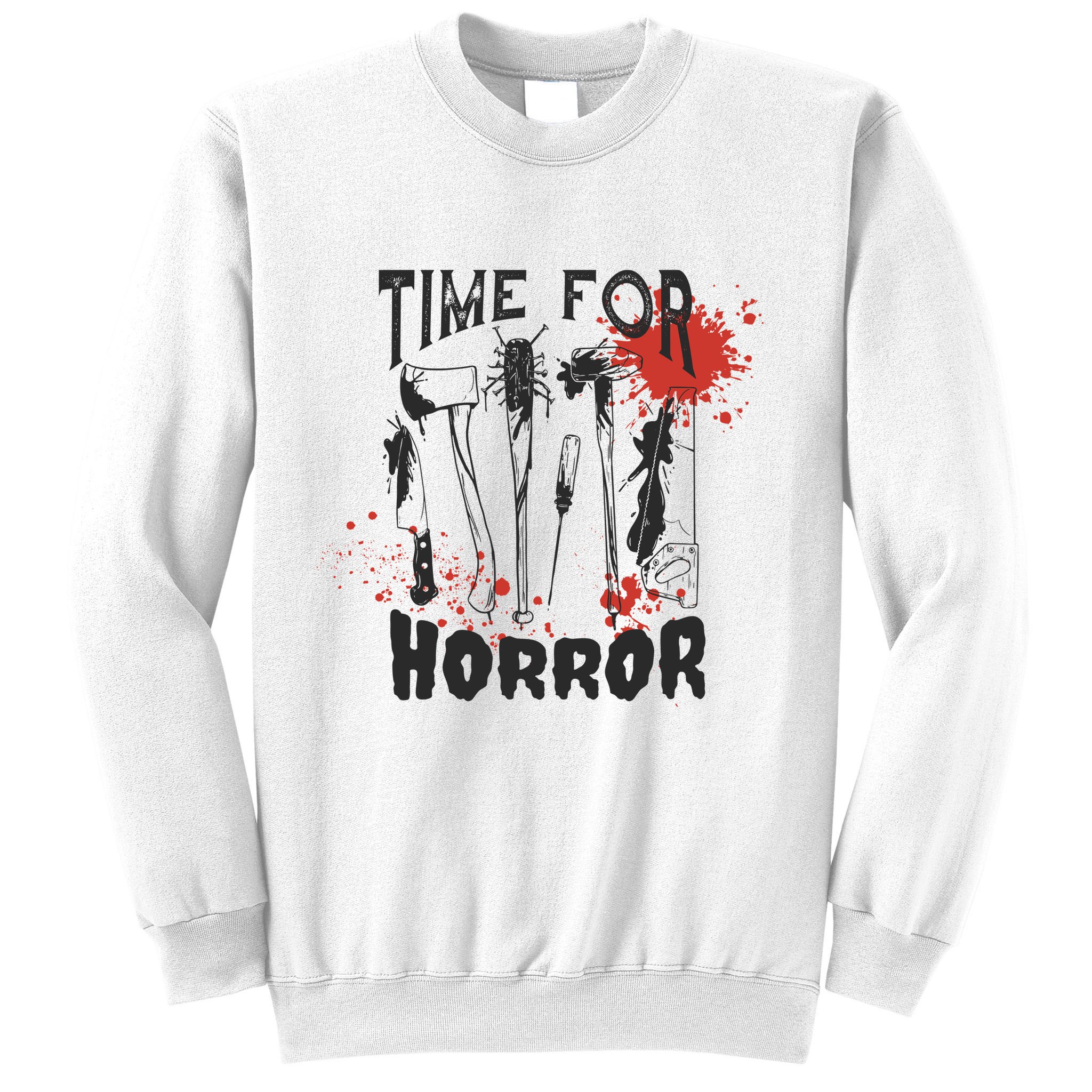 Time For Horror Scary Halloween Sweatshirt