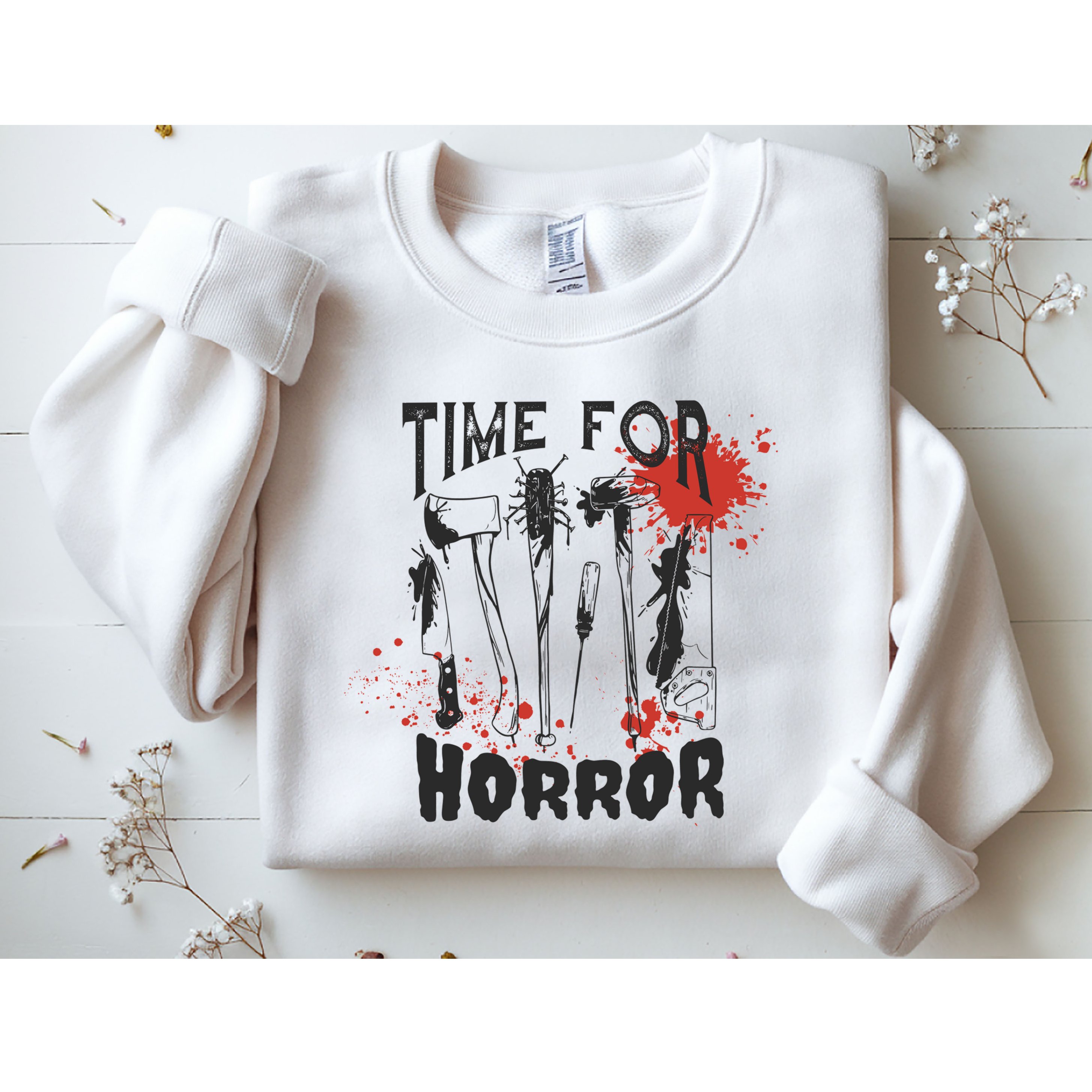 Time For Horror Scary Halloween Sweatshirt