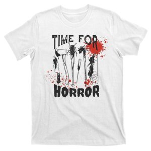 Time For Horror Scary Halloween T-Shirt