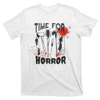 Time For Horror Scary Halloween T-Shirt