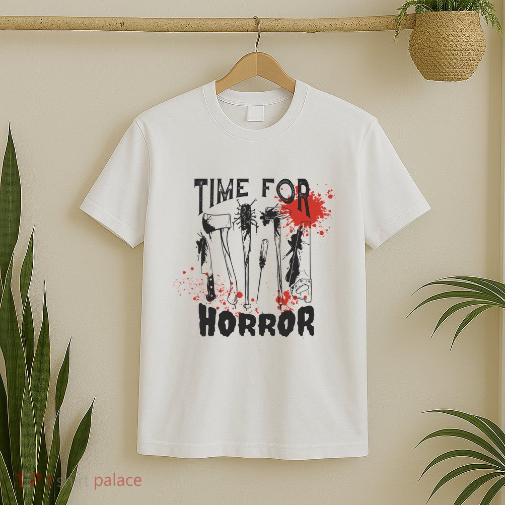 Time For Horror Scary Halloween T-Shirt