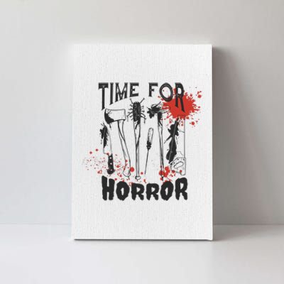 Time For Horror Scary Halloween Canvas