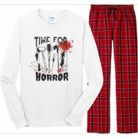 Time For Horror Scary Halloween Long Sleeve Pajama Set