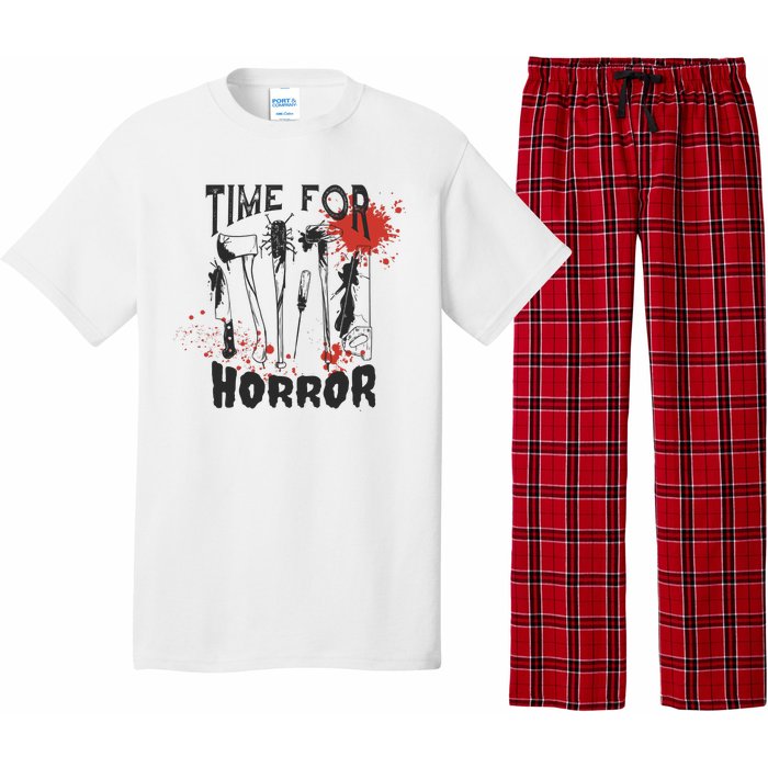 Time For Horror Scary Halloween Pajama Set