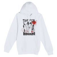 Time For Horror Scary Halloween Premium Pullover Hoodie