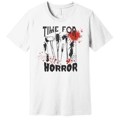 Time For Horror Scary Halloween Premium T-Shirt