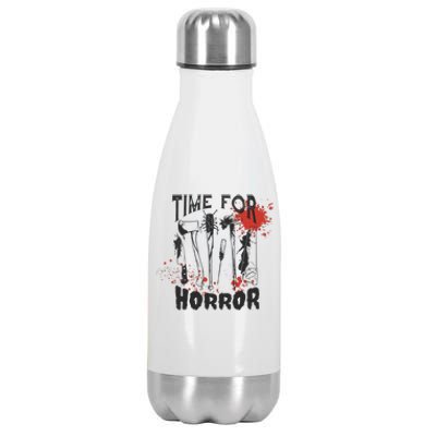 Time For Horror Scary Halloween Stainless Steel Insulated Water Bottle