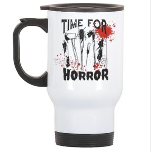 Time For Horror Scary Halloween Stainless Steel Travel Mug