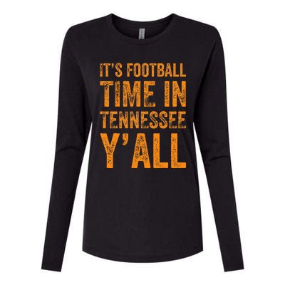 Tennessee Football ItS Football Time In Tennessee Yall Vol Womens Cotton Relaxed Long Sleeve T-Shirt