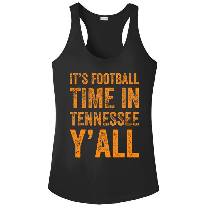 Tennessee Football ItS Football Time In Tennessee Yall Vol Ladies PosiCharge Competitor Racerback Tank