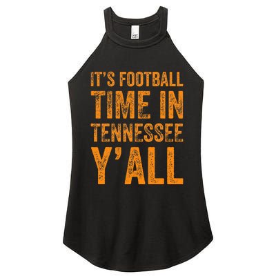 Tennessee Football ItS Football Time In Tennessee Yall Vol Women’s Perfect Tri Rocker Tank