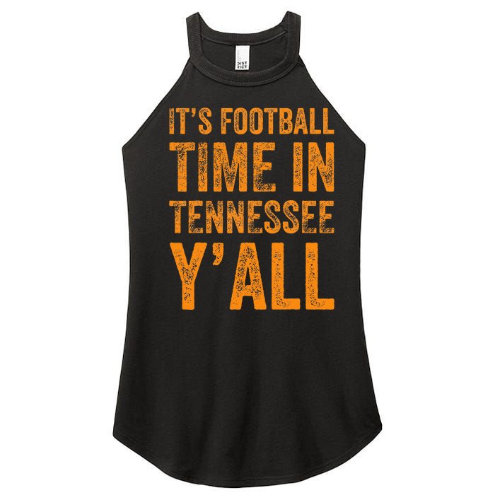 Tennessee Football ItS Football Time In Tennessee Yall Vol Women's Perfect Tri Rocker Tank