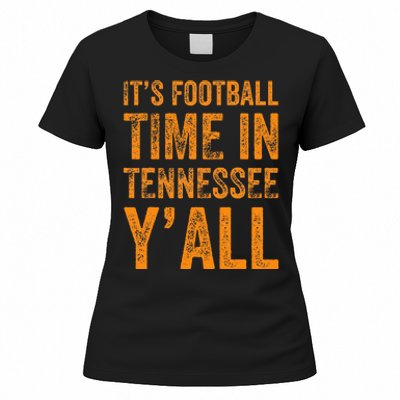 Tennessee Football ItS Football Time In Tennessee Yall Vol Women's T-Shirt