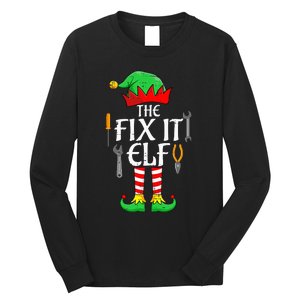 The Fix It Elf Christmas Family Matching gift for holiday  Long Sleeve Shirt