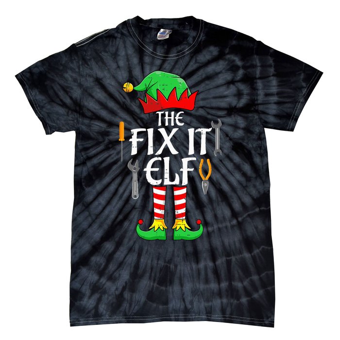 The Fix It Elf Christmas Family Matching gift for holiday  Tie-Dye T-Shirt