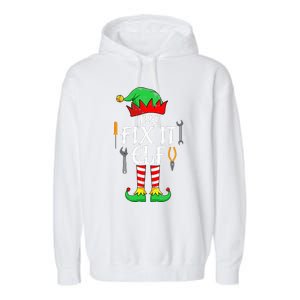 The Fix It Elf Christmas Family Matching gift for holiday  Garment-Dyed Fleece Hoodie