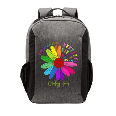 They Fight I Fight Oncology Team Sunflower Oncology Nurse Vector Backpack