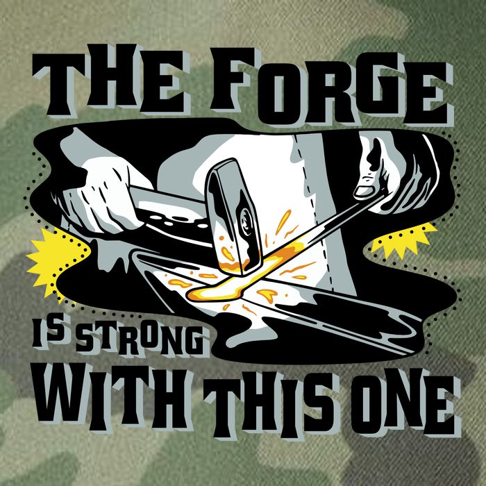 The Forge Is Strong Blacksmith Legacy Tie Dye Trucker Hat