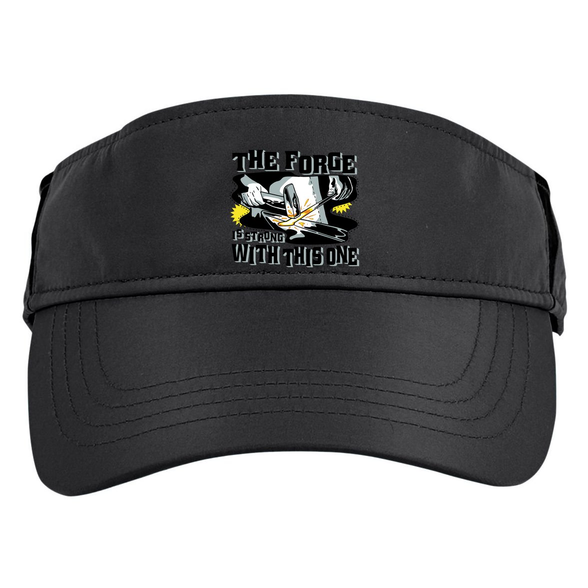 The Forge Is Strong Blacksmith Adult Drive Performance Visor