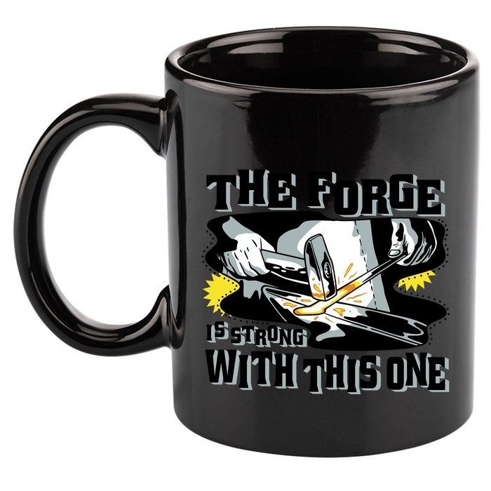 The Forge Is Strong Blacksmith 11oz C Handle Ceramic Mug