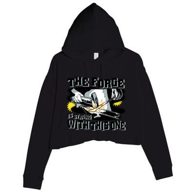 The Forge Is Strong Blacksmith Crop Fleece Hoodie