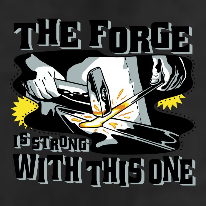The Forge Is Strong Blacksmith Golf Towel