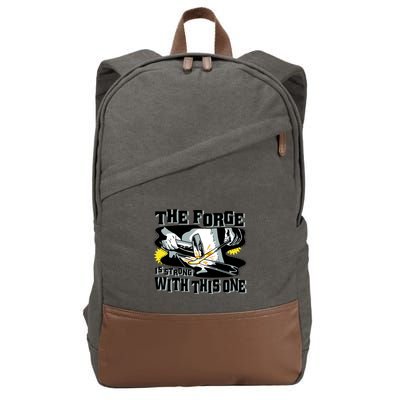 The Forge Is Strong Blacksmith Cotton Canvas Backpack