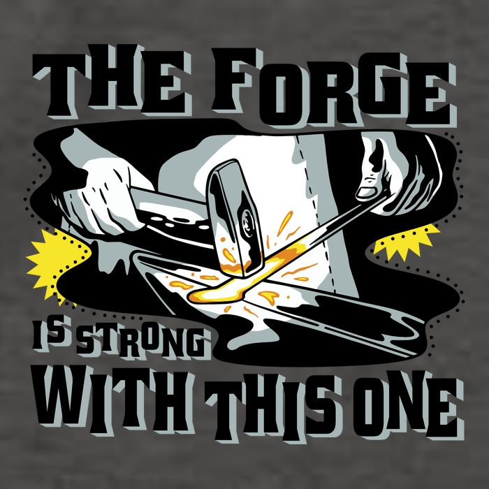 The Forge Is Strong Blacksmith Vector Backpack