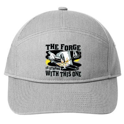 The Forge Is Strong Blacksmith 7-Panel Snapback Hat