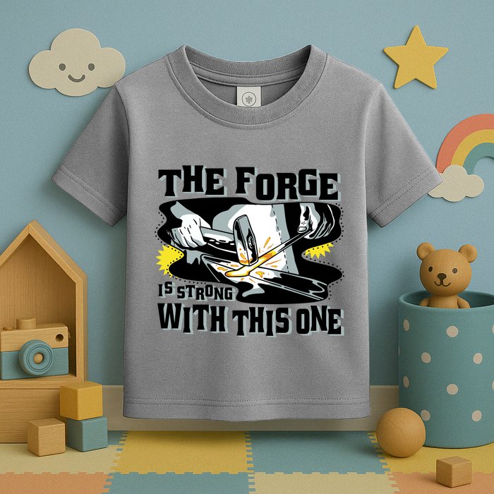 The Forge Is Strong Blacksmith Toddler T-Shirt