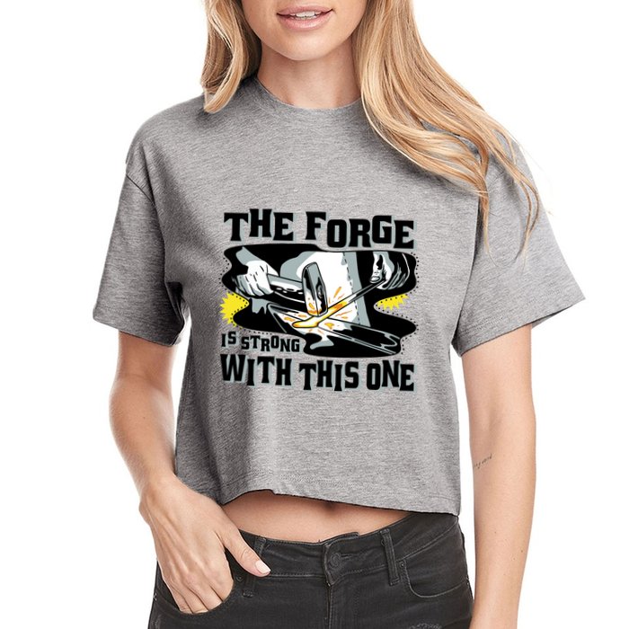 The Forge Is Strong Blacksmith Crop Top