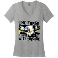 The Forge Is Strong Blacksmith Women's V-Neck T-Shirt