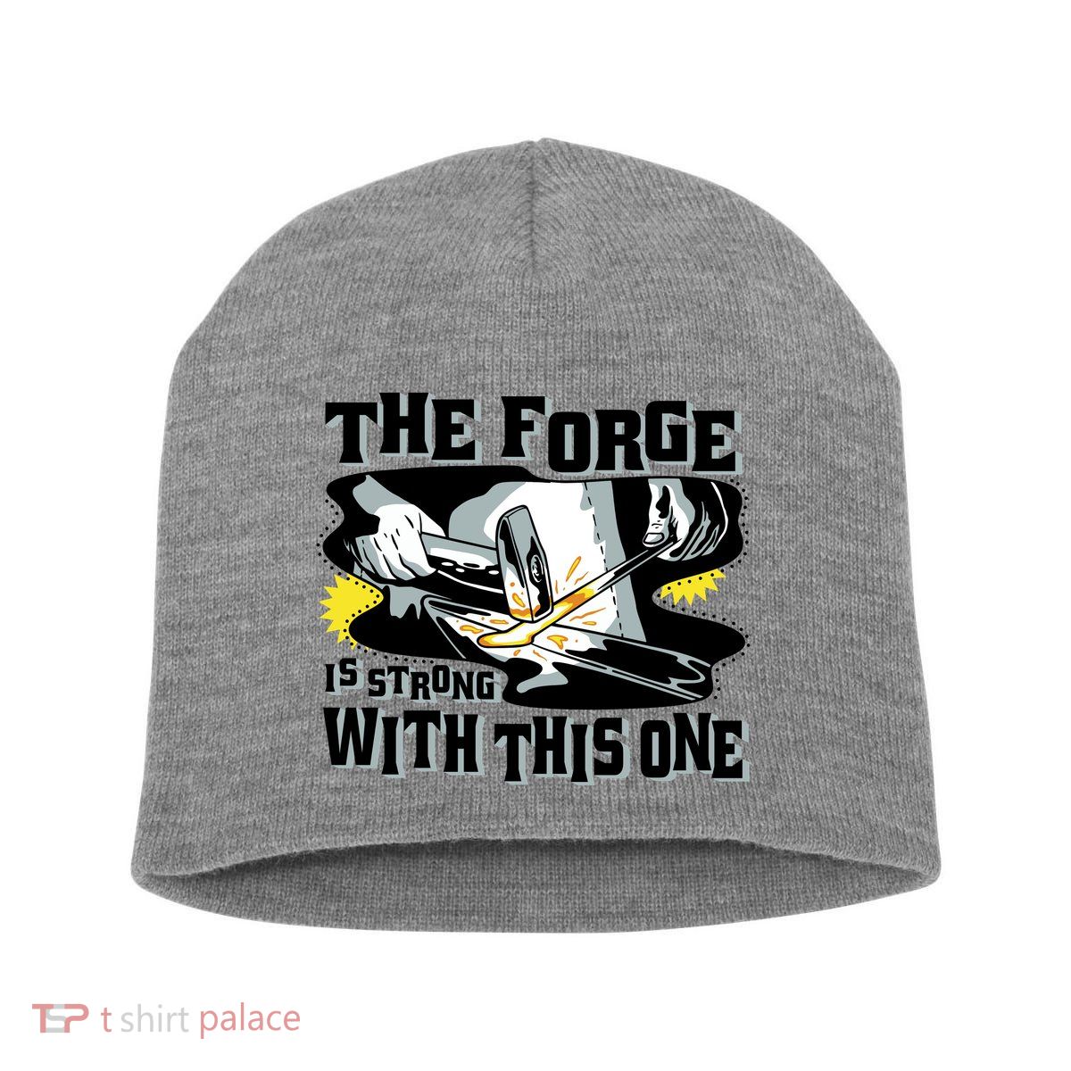 The Forge Is Strong Blacksmith Short Acrylic Beanie