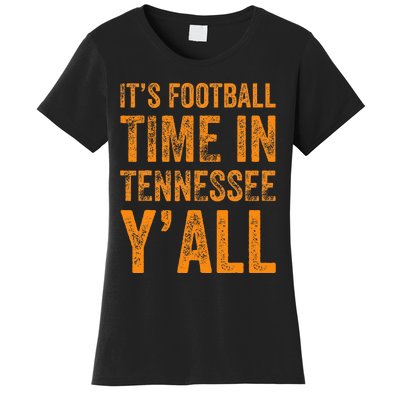 Tennessee Football ItS Football Time In Tennessee Yall Vol Women's T-Shirt