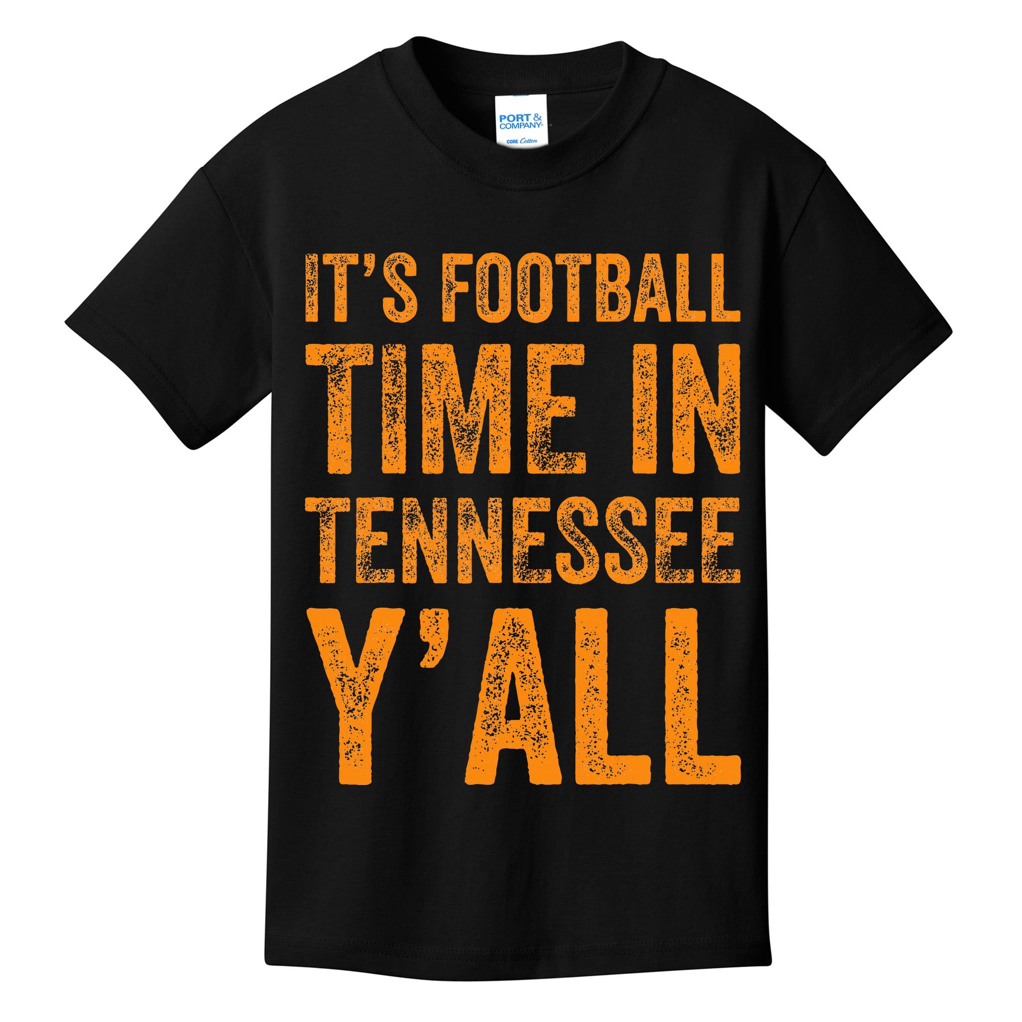 Tennessee Football ItS Football Time In Tennessee Yall Vol Kids T-Shirt
