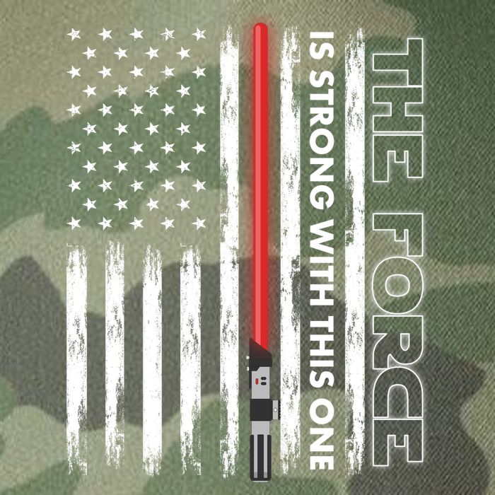 The Force Is Strong With This One USA American Flag Legacy Tie Dye Trucker Hat