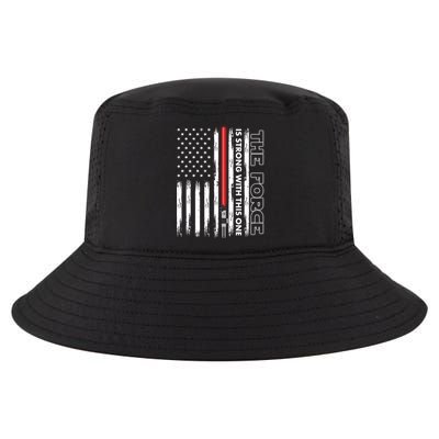 The Force Is Strong With This One USA American Flag Cool Comfort Performance Bucket Hat