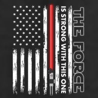 The Force Is Strong With This One USA American Flag Cool Comfort Performance Bucket Hat