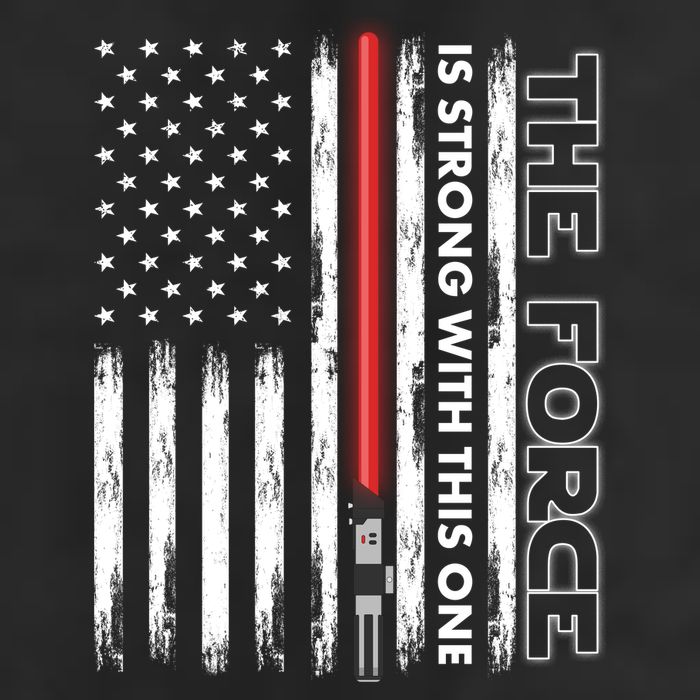The Force Is Strong With This One USA American Flag Cool Comfort Performance Bucket Hat