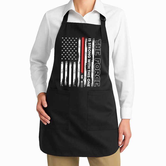 The Force Is Strong With This One USA American Flag Apron