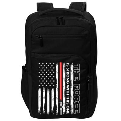The Force Is Strong With This One USA American Flag Impact Tech Backpack