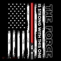 The Force Is Strong With This One USA American Flag Impact Tech Backpack
