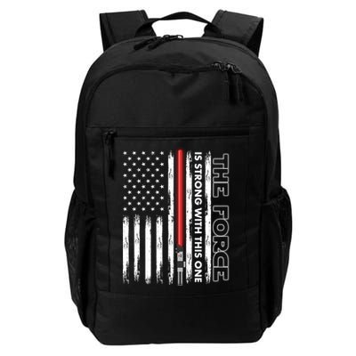 The Force Is Strong With This One USA American Flag Backpack