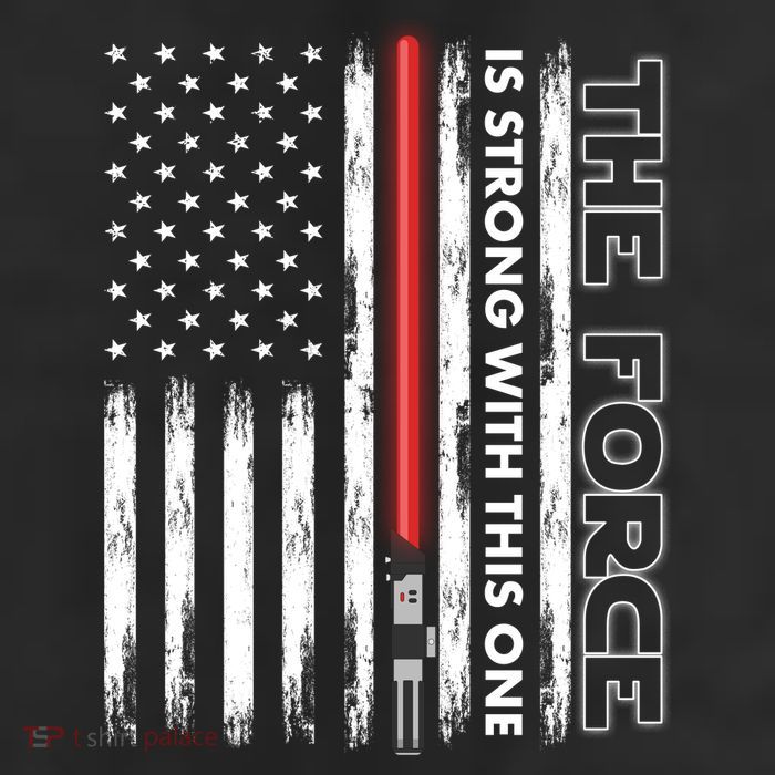 The Force Is Strong With This One USA American Flag 11oz C Handle Ceramic Mug