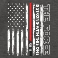 The Force Is Strong With This One USA American Flag Vector Backpack