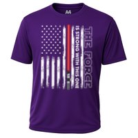 The Force Is Strong With This One USA American Flag Performance Shirt